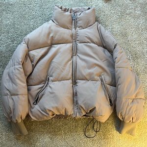 Shein beige puffer jacket woman’s size S